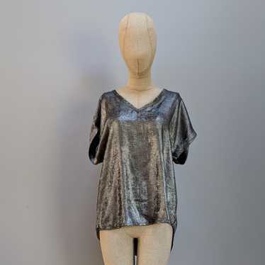 Sofia Collections Silver Drape Top - image 1