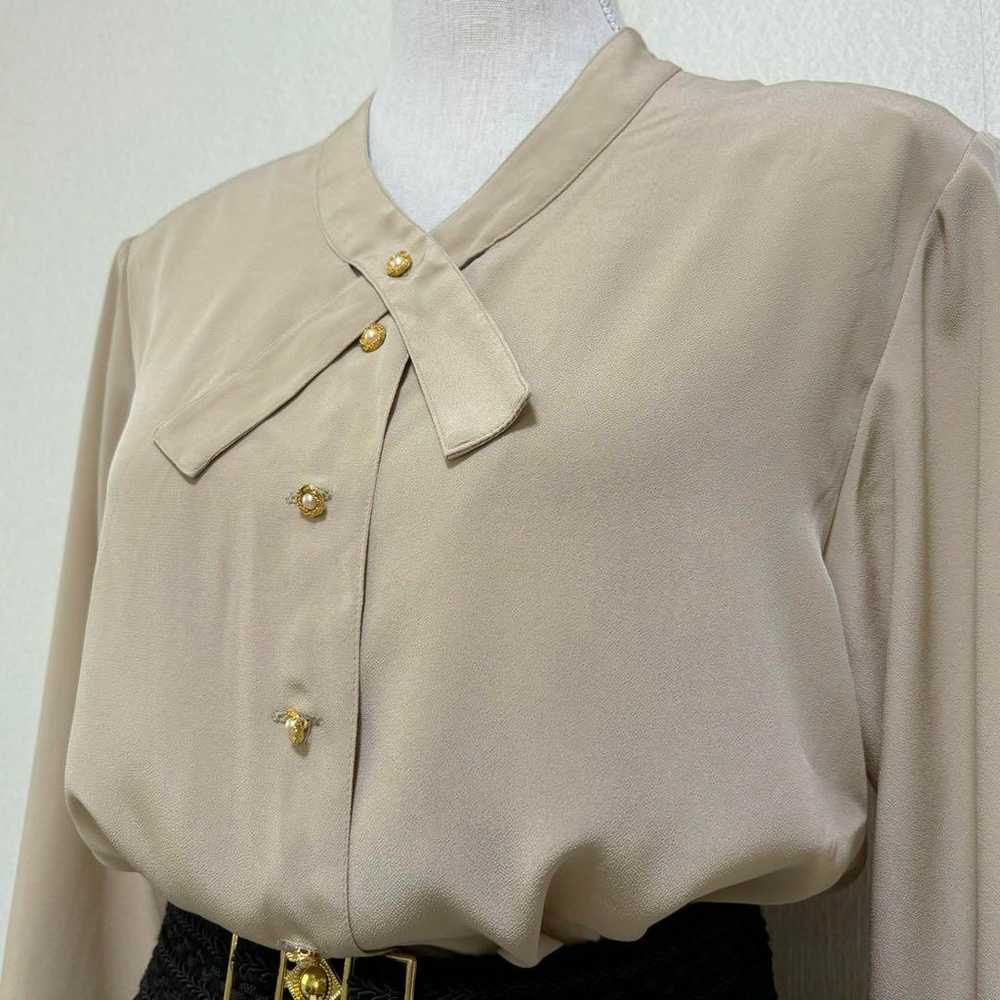 Vintage elegant clean blouse retro made in Japan … - image 4