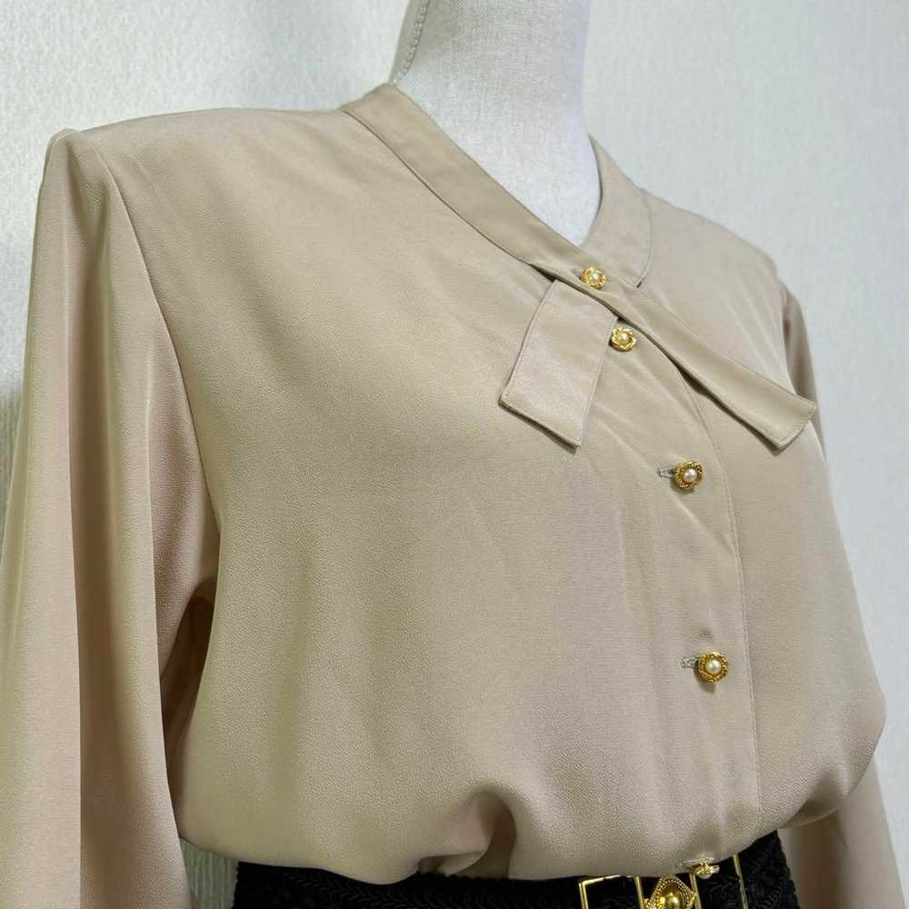 Vintage elegant clean blouse retro made in Japan … - image 5