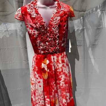 Adrianna Papel Beautiful silk floral dress, lined… - image 1