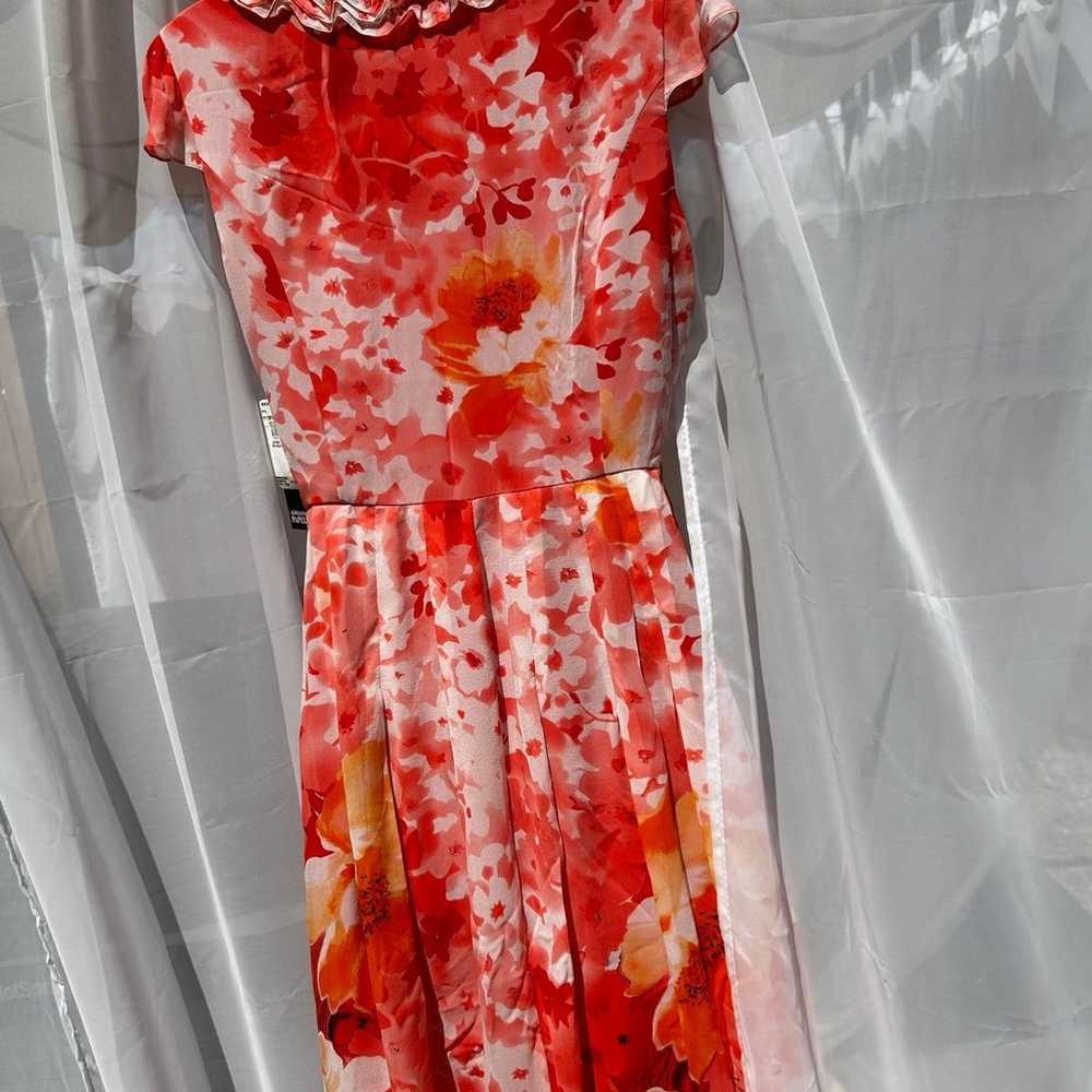 Adrianna Papel Beautiful silk floral dress, lined… - image 5