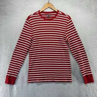 J.Crew J Crew Thermal Shirt Men's Large Red White 