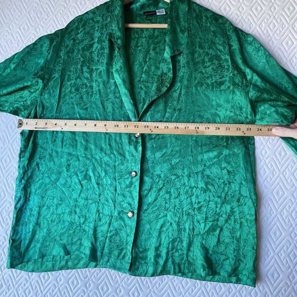 Vintage 90s Fredericks of Hollywood EMERALD GREEN… - image 10