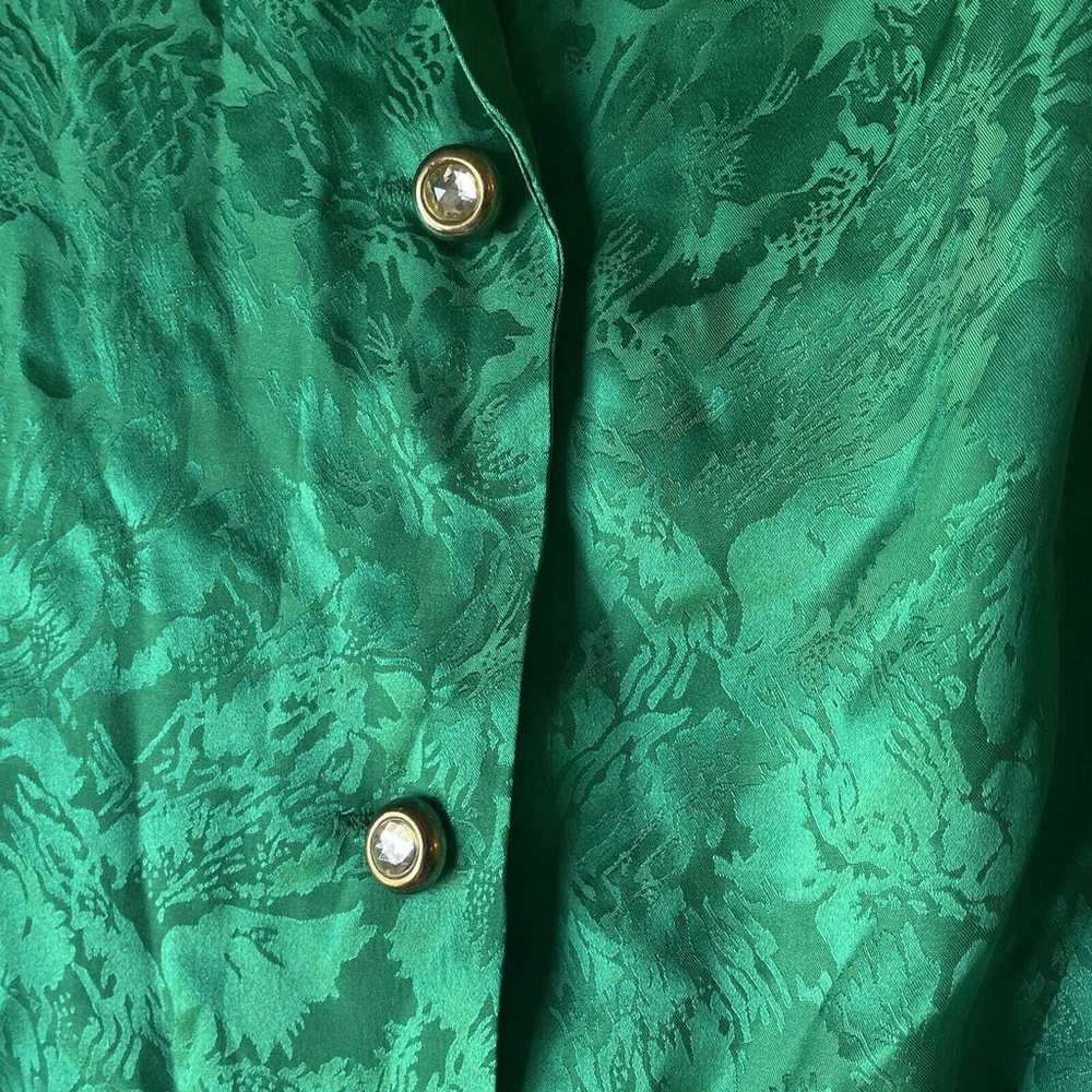 Vintage 90s Fredericks of Hollywood EMERALD GREEN… - image 2