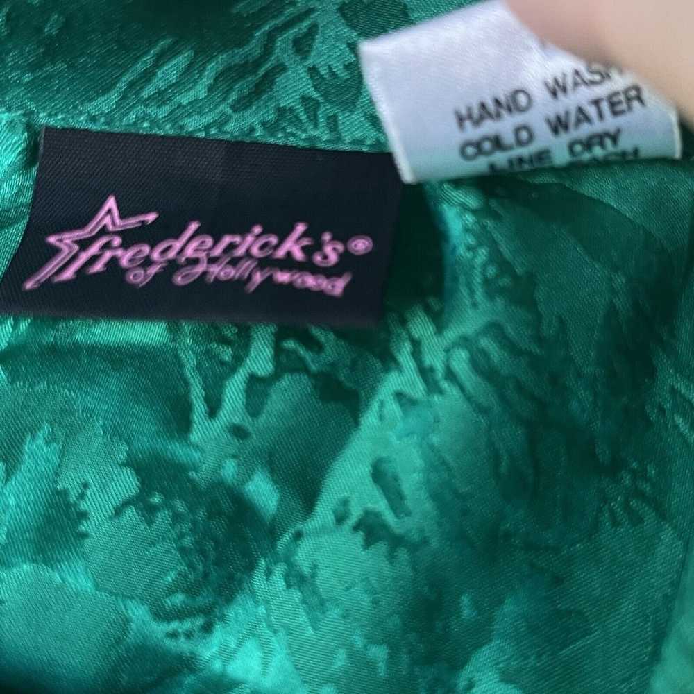 Vintage 90s Fredericks of Hollywood EMERALD GREEN… - image 3