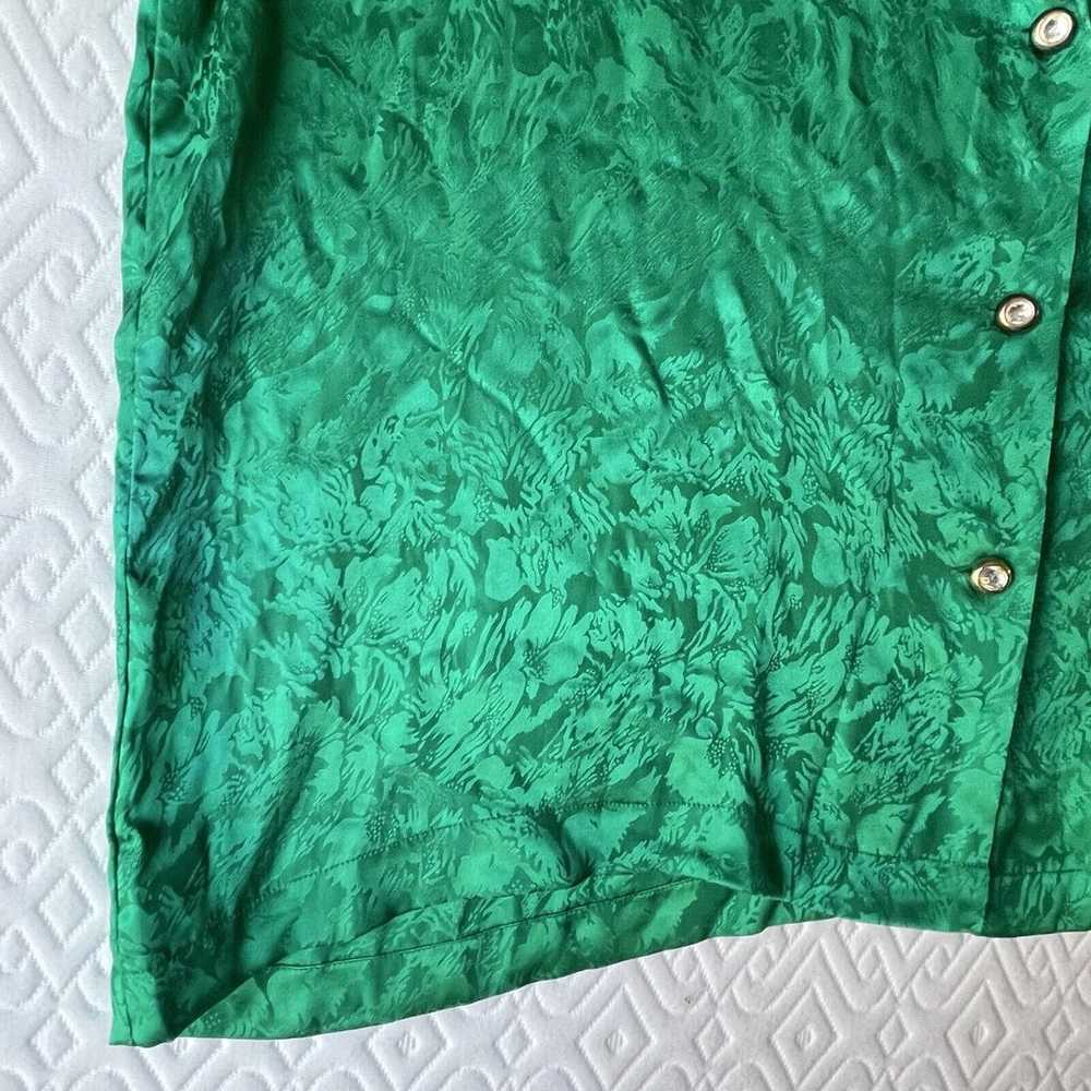 Vintage 90s Fredericks of Hollywood EMERALD GREEN… - image 5