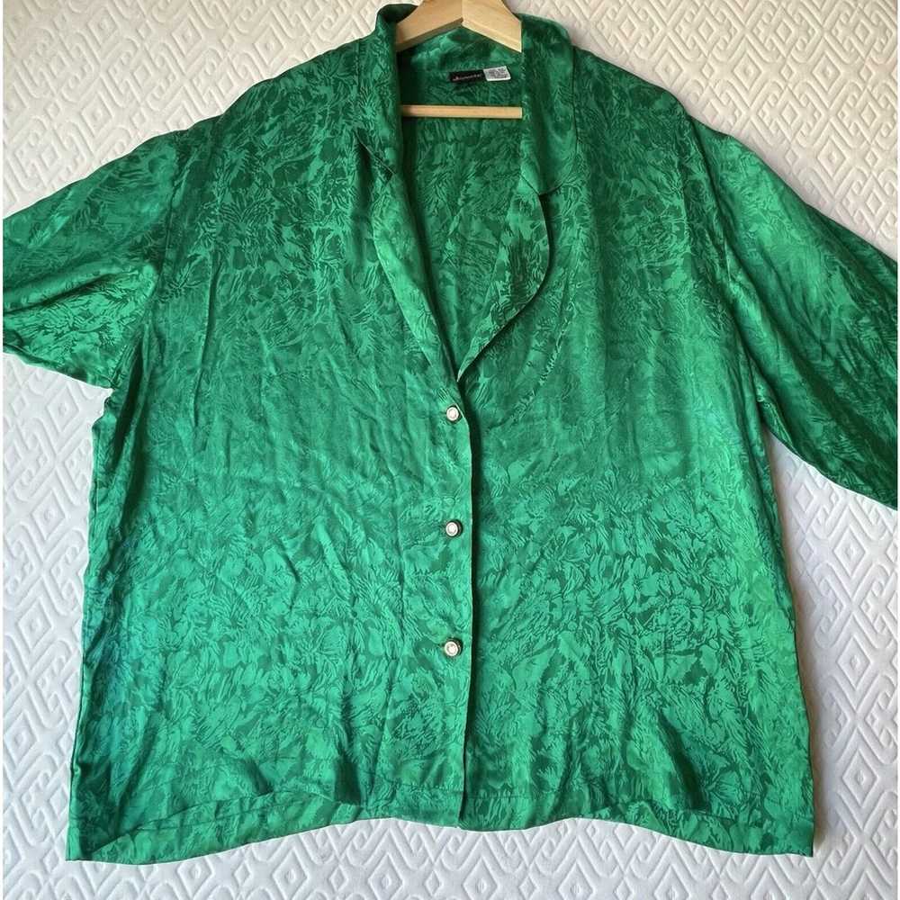 Vintage 90s Fredericks of Hollywood EMERALD GREEN… - image 6