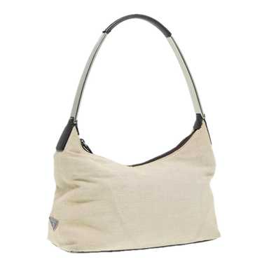 Prada PRADA Shoulder Bag Canvas Beige Brown Silve… - image 1