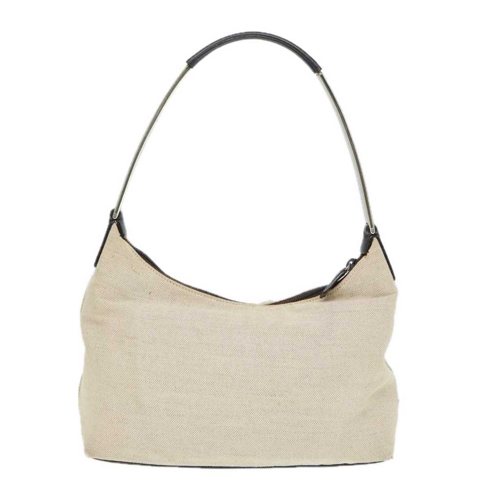 Prada PRADA Shoulder Bag Canvas Beige Brown Silve… - image 2