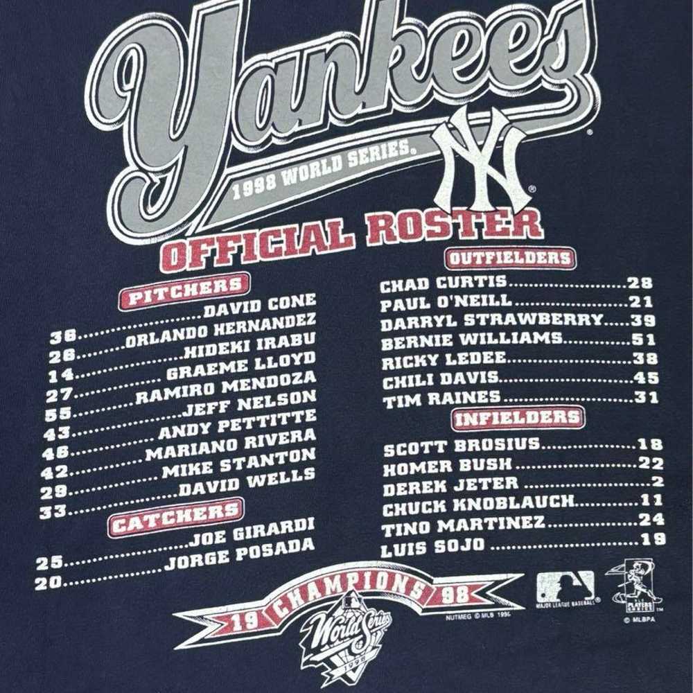 90s Vintage ☆ Lee ☆ MLB Yankees Double-sided Prin… - image 2