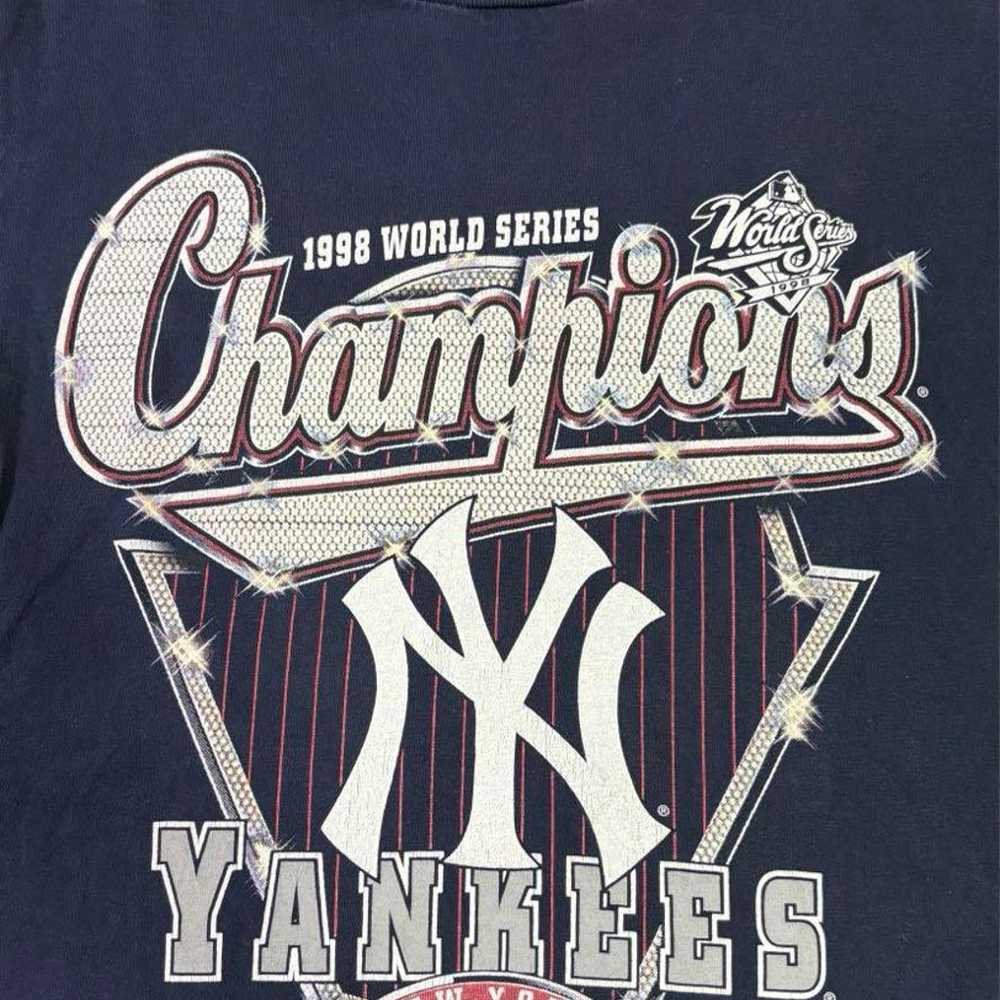 90s Vintage ☆ Lee ☆ MLB Yankees Double-sided Prin… - image 4