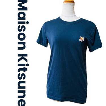 Brand new Maison Kitsune patch T-shirt in navy co… - image 1