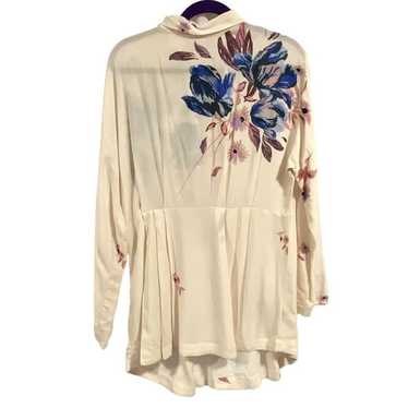 Free People Gemma Floral Watercolor Tunic Dress in