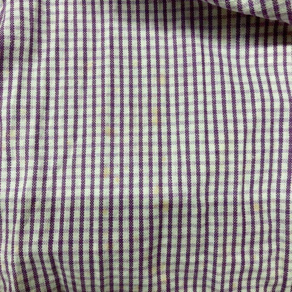 Courreges check pattern blouse shirt casual M - image 12