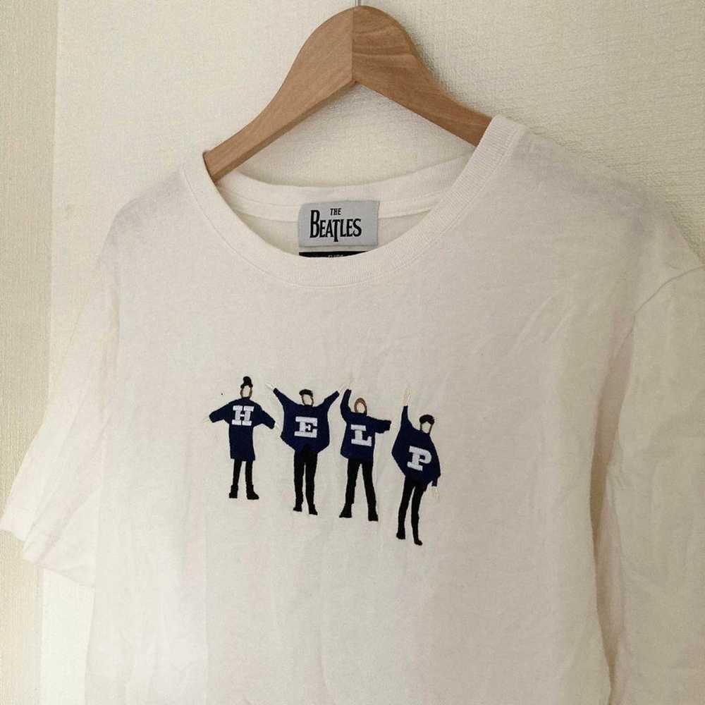 THE BEATLES rock t-shirt with print "HELP" for la… - image 2