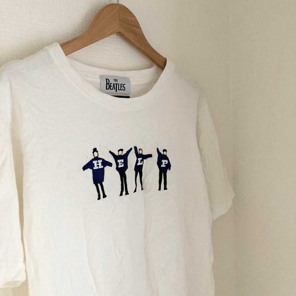 THE BEATLES rock t-shirt with print "HELP" for la… - image 3