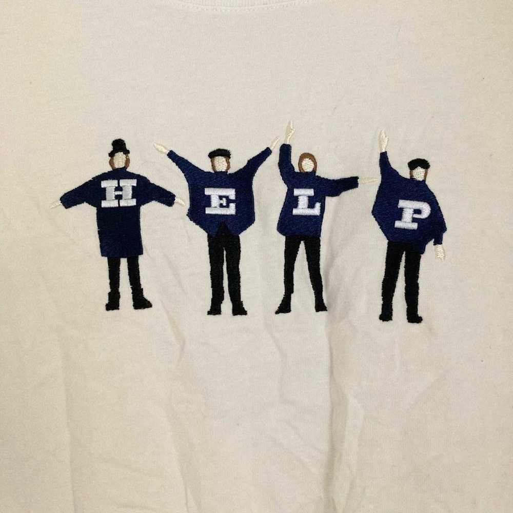 THE BEATLES rock t-shirt with print "HELP" for la… - image 6