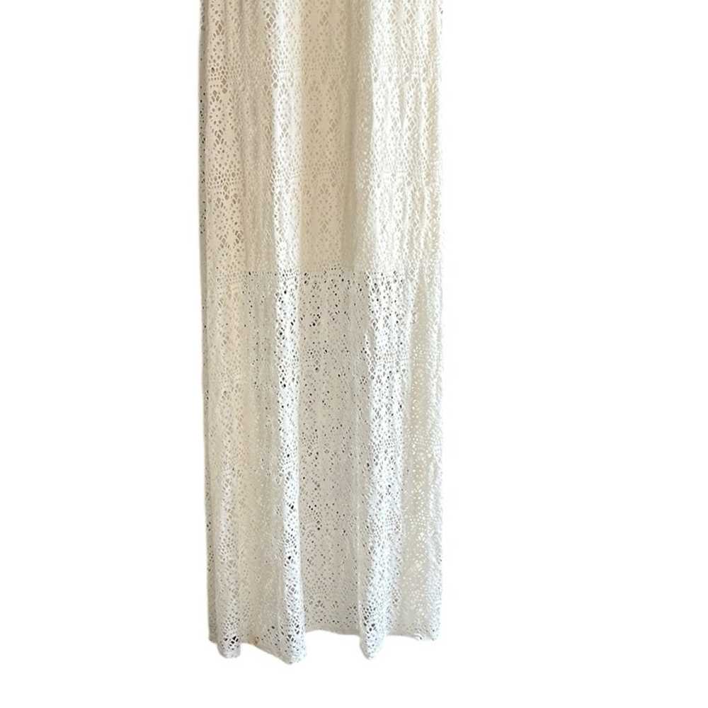 Bisou Bisou Off White Maxi Illusion Lace Summer D… - image 3