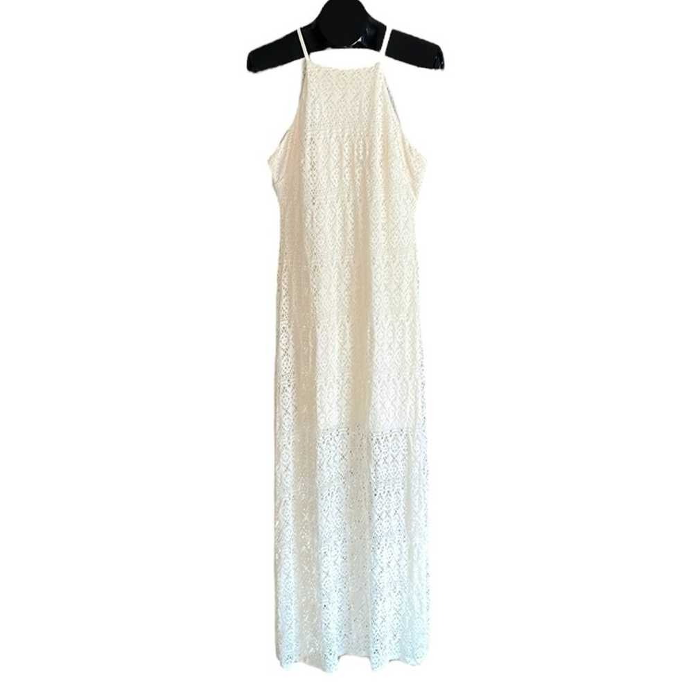 Bisou Bisou Off White Maxi Illusion Lace Summer D… - image 4