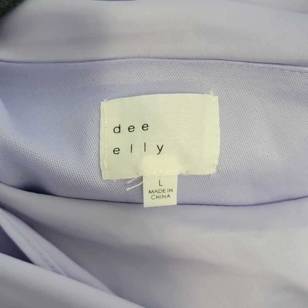 Dee Elly lavender one shoulder wrap dress - image 7