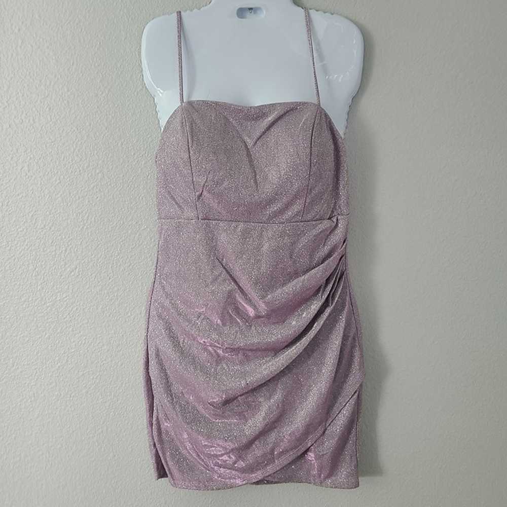 Midnight Doll NWOT women's light pink glitter spa… - image 1