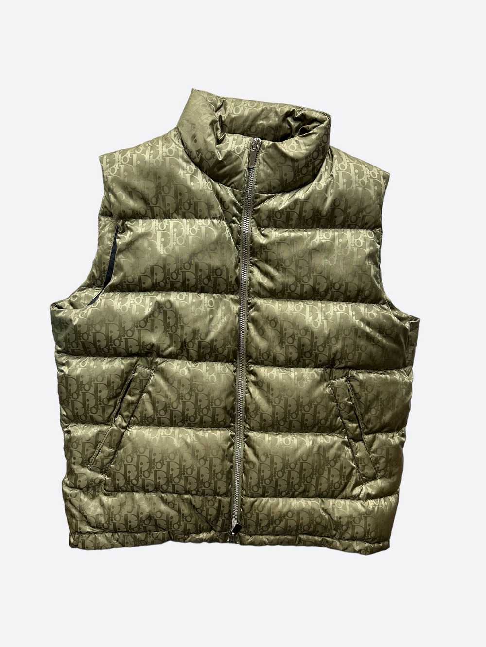 Dior Dior Olive Oblique Puffer Vest - image 1