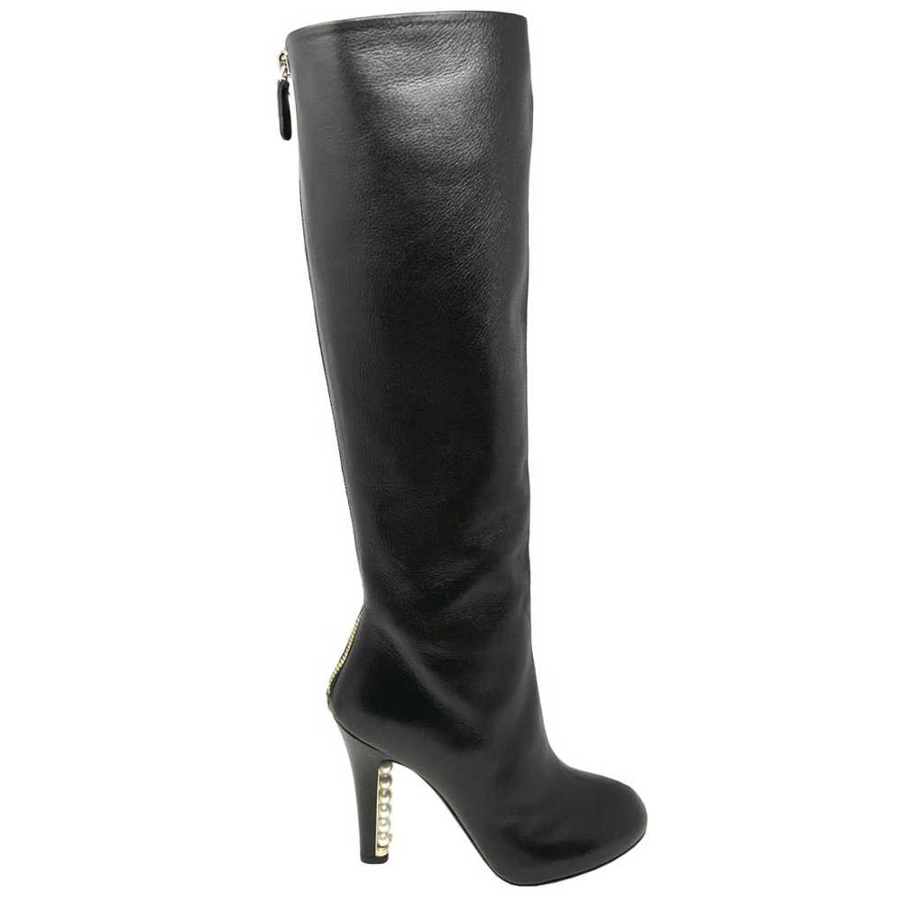 Chanel Leather boots - image 3