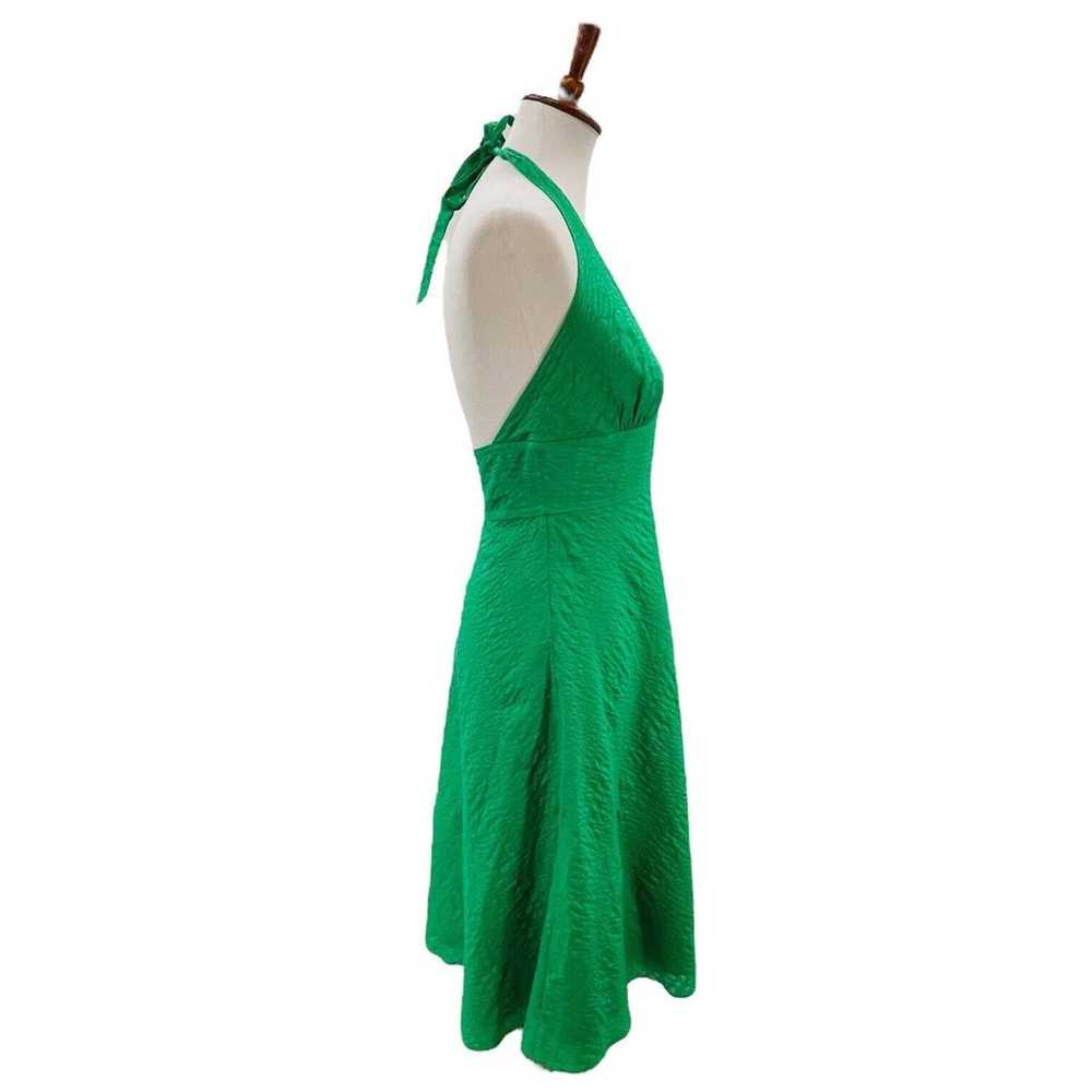 J.Crew Emerald Green Seersucker Sleeveless Halter… - image 5