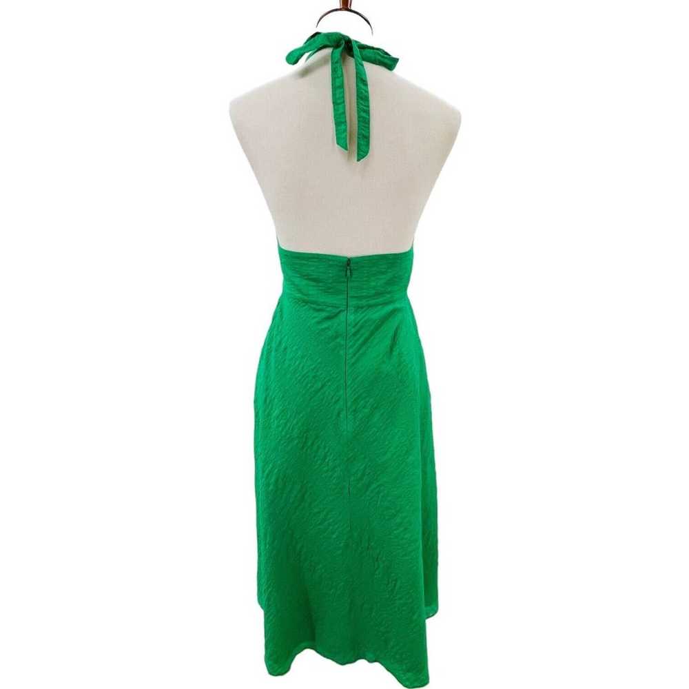 J.Crew Emerald Green Seersucker Sleeveless Halter… - image 6