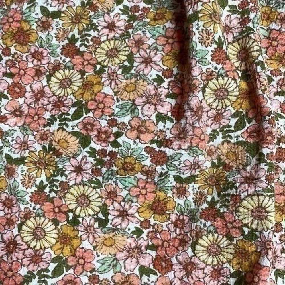 Wild Fable 70s Print Floral Sundress Size Large - image 3