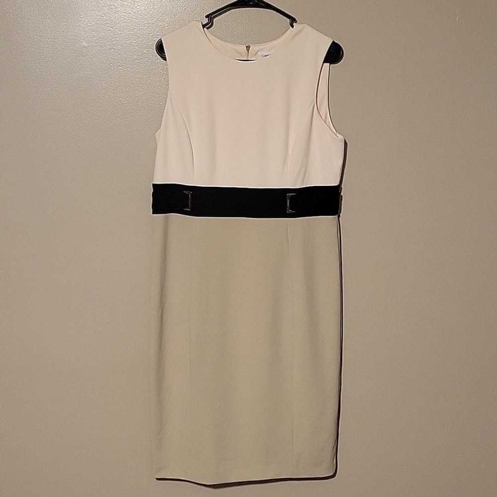 CALVIN KLEIN Womens Sleeveless Color Block Sheath… - image 2