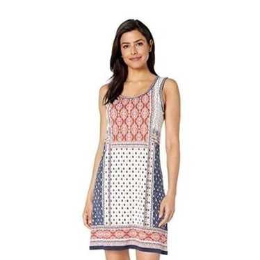 Max Studio paisley/handkerchief sleeveless dress