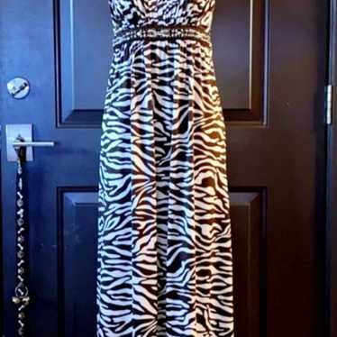 Inc Zebra Print Maxi Dress