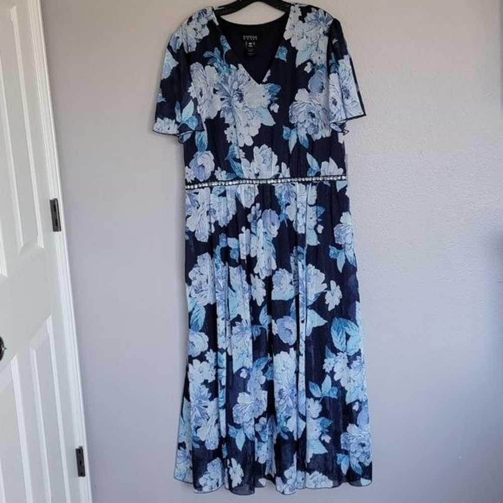 ENFOCUS WOMEN BLUE FLORAL DRESS/ 18W. - image 1