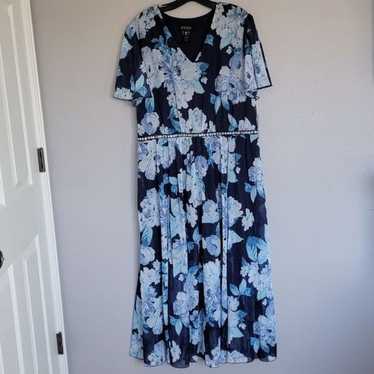 ENFOCUS WOMEN BLUE FLORAL DRESS/ 18W. - image 1