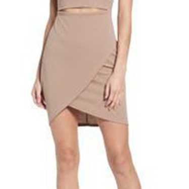 Cutout on The Town Tan Cutout Bodycon Dress Lulus