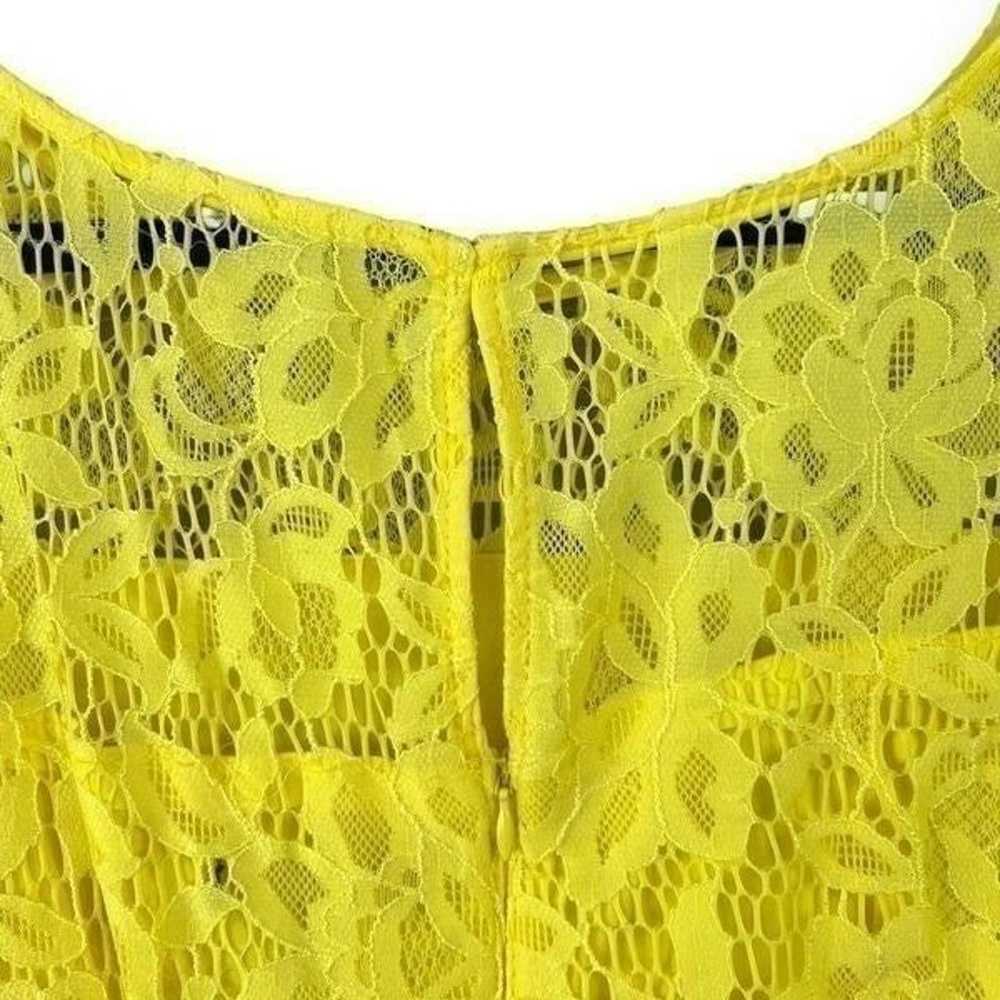 Roz & Ali Yellow Knee Length Fit and Flare Sleeve… - image 6