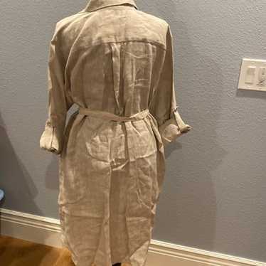 Karen Kane tan 100% linen dress XL