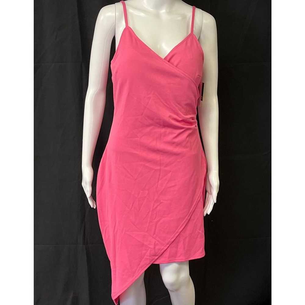 Planet Gold Women's Pink Asymmetrical Dress Sz XL… - image 1