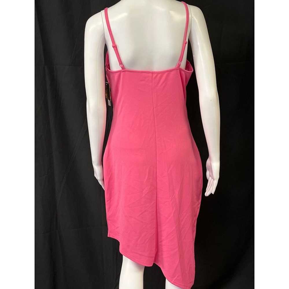 Planet Gold Women's Pink Asymmetrical Dress Sz XL… - image 2