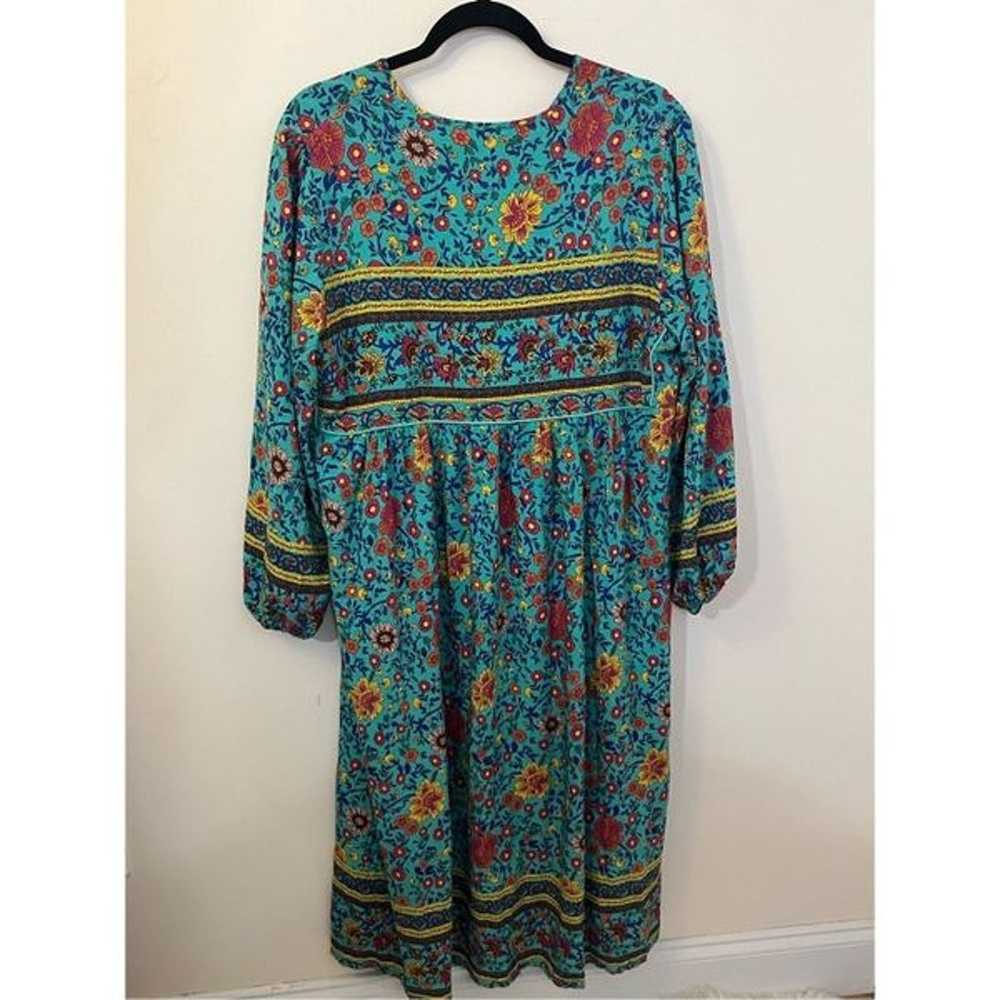 R. Vivimos Floral Boho Midi Dress XL - image 2