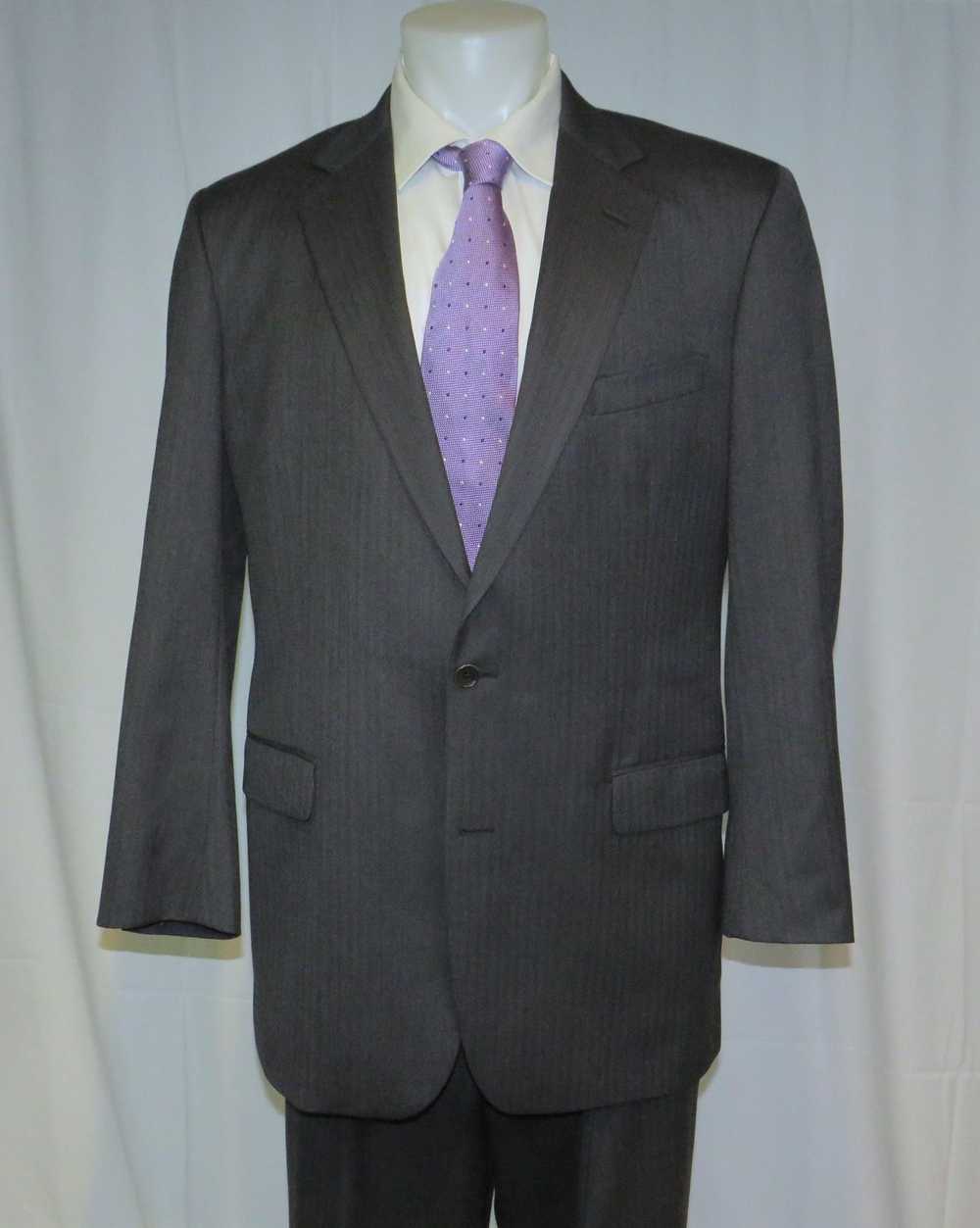 Brooks Brothers 1818 Madison Saxxon Gray Herringb… - image 3