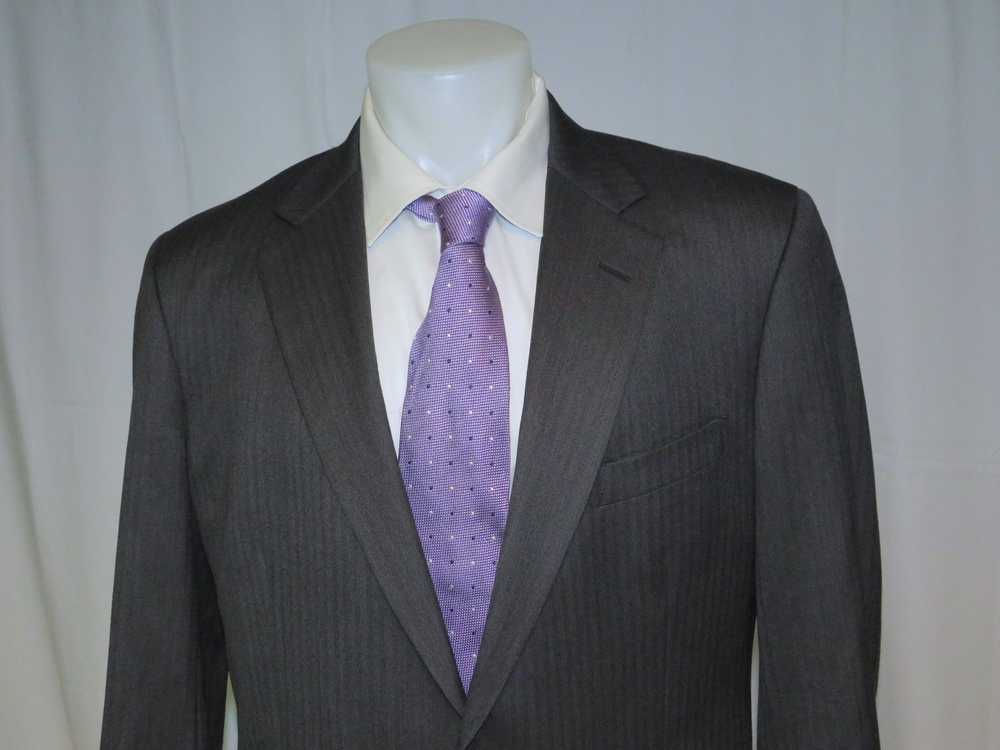 Brooks Brothers 1818 Madison Saxxon Gray Herringb… - image 4