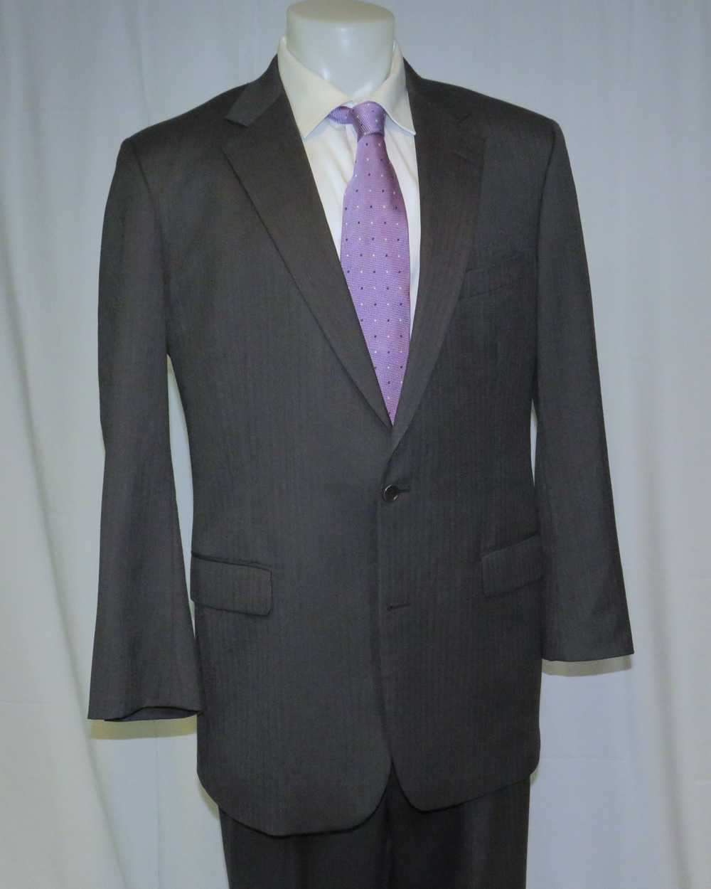 Brooks Brothers 1818 Madison Saxxon Gray Herringb… - image 7