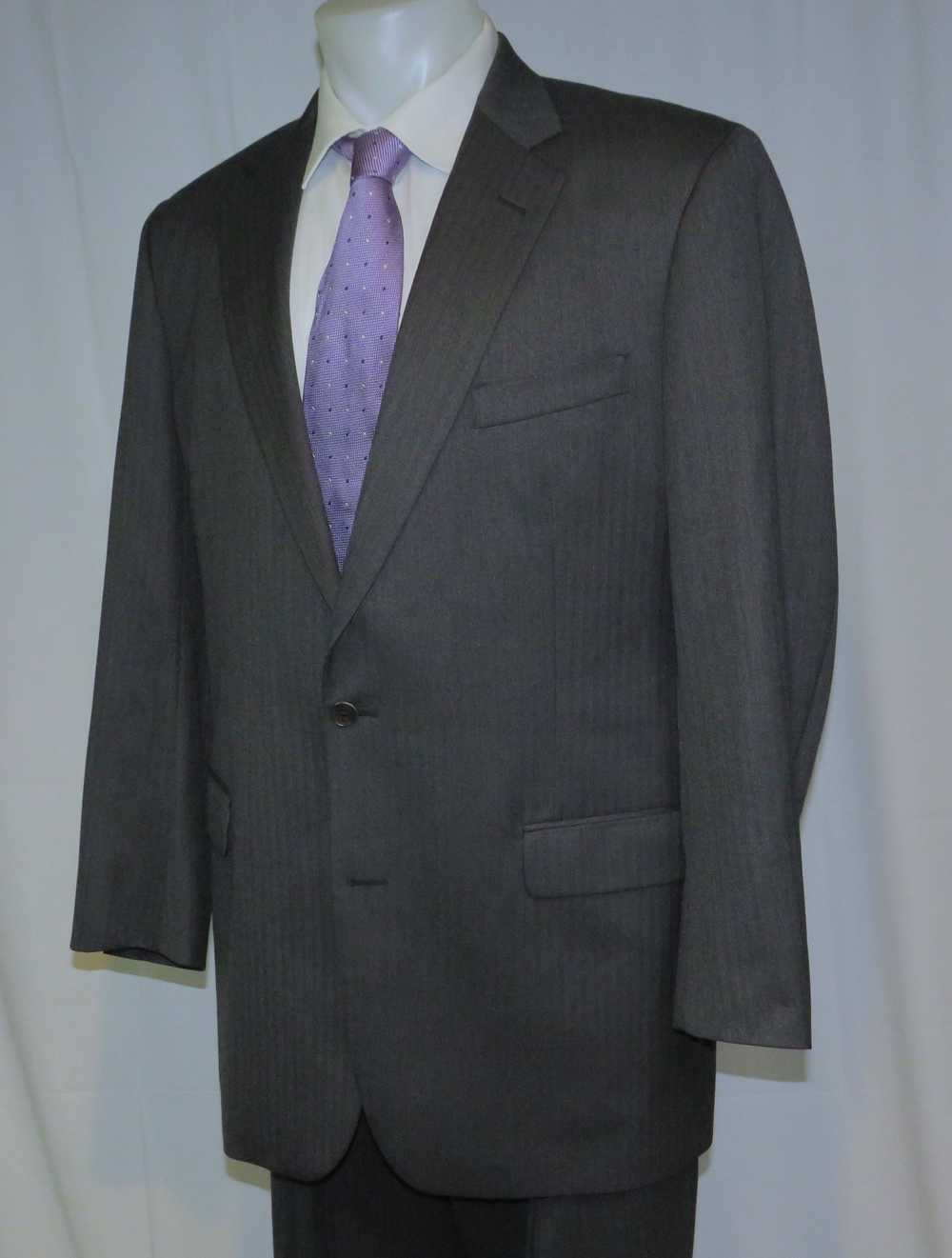 Brooks Brothers 1818 Madison Saxxon Gray Herringb… - image 8