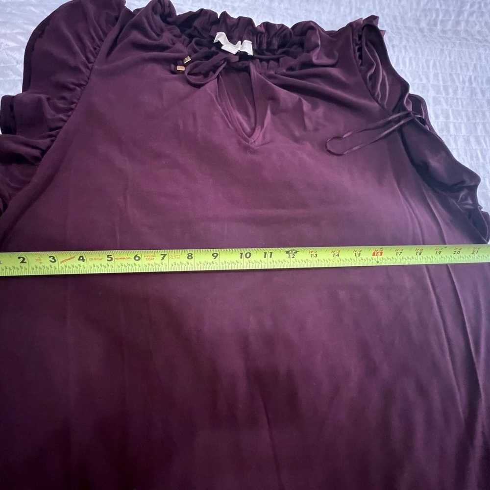 Michael Kors women’s burgundy dress  Size XL RN#1… - image 10