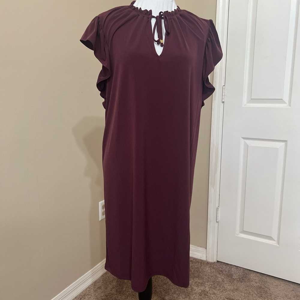 Michael Kors women’s burgundy dress  Size XL RN#1… - image 1