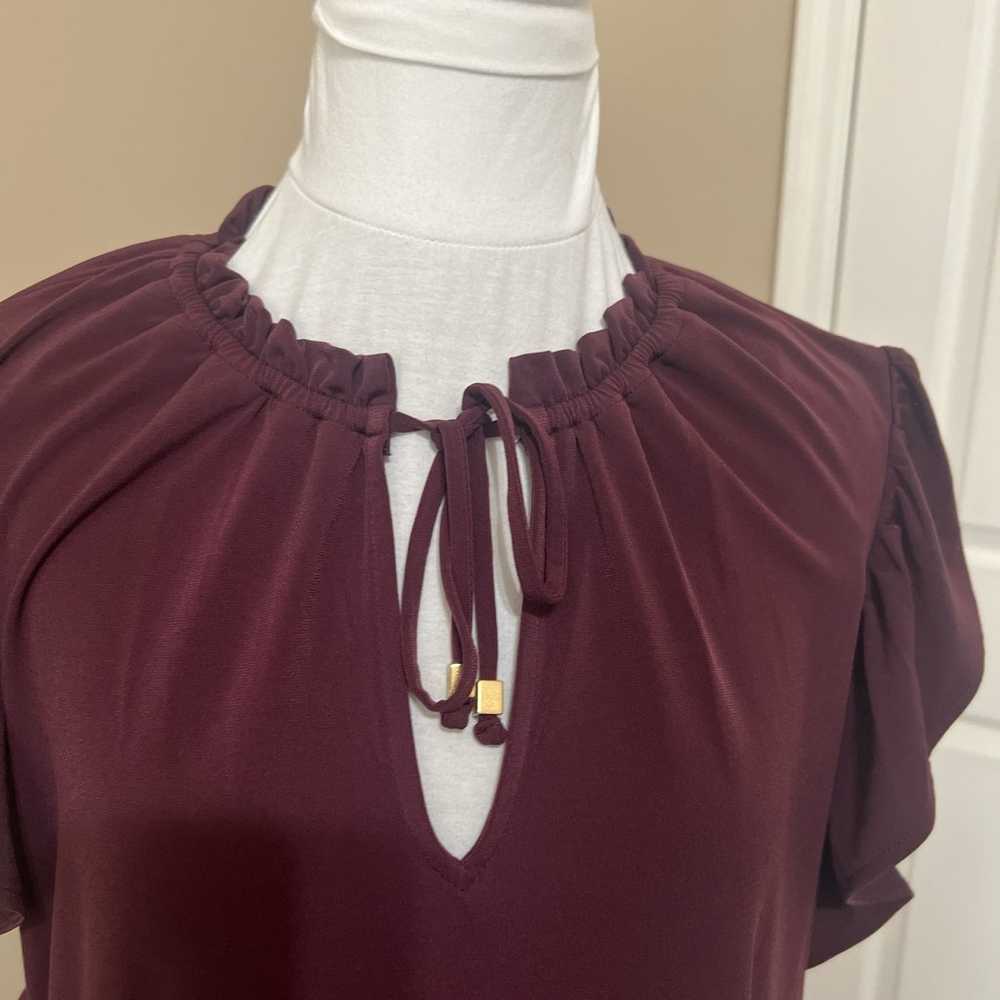 Michael Kors women’s burgundy dress  Size XL RN#1… - image 2