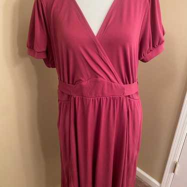 Torrid Size 2 Raspberry Mini Studio Knit Surplice 