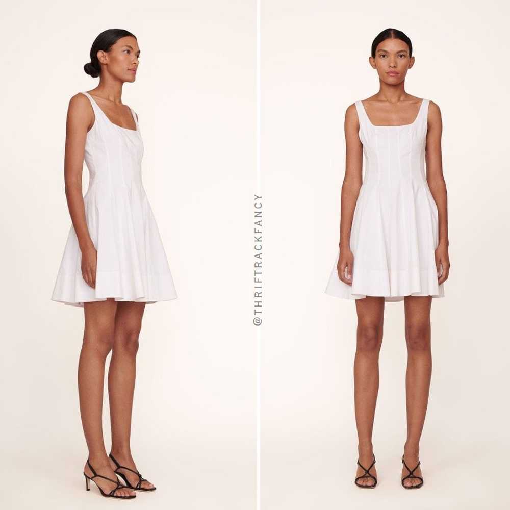 Staud STAUD Dress Wells Mini Pleated White Cotton… - image 7